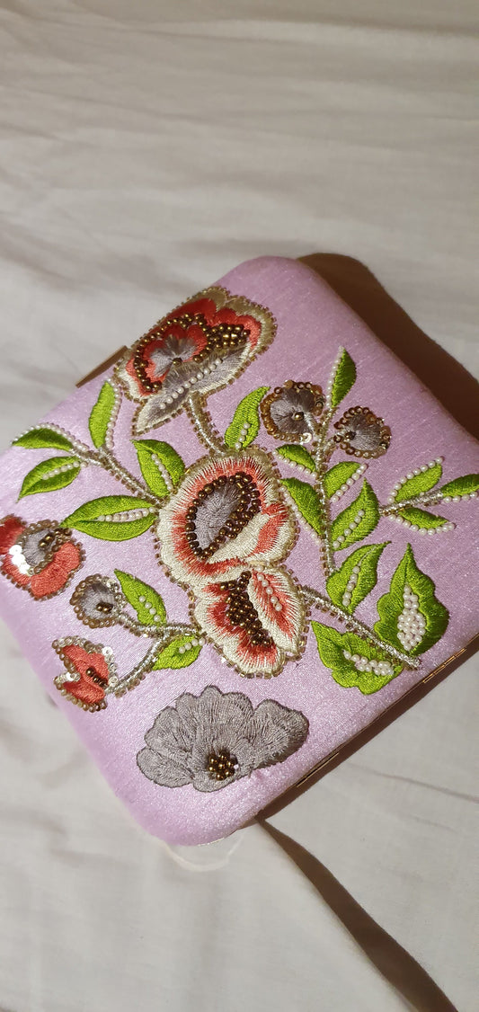 Farhana - Rose Silk Exclusive Clutch