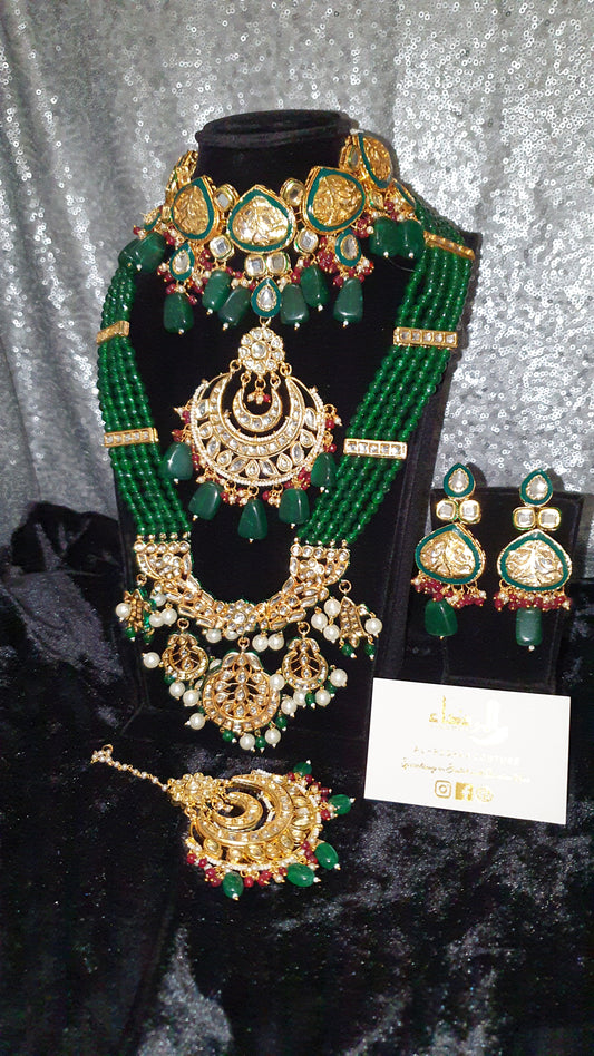 Nora - Green Necklace and Mala