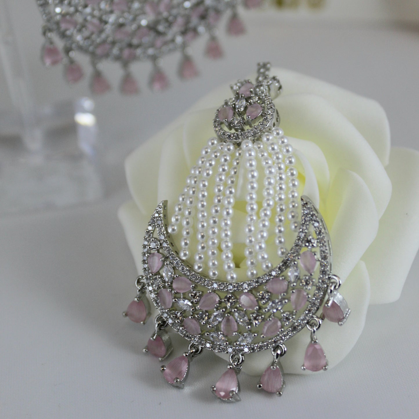 Eternity - Moon Beaded Earrings