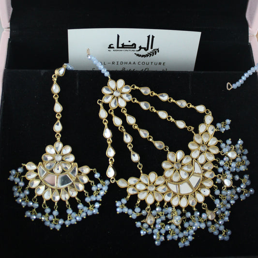 Jasmine - Full Earrings Set (Cadet Grey)