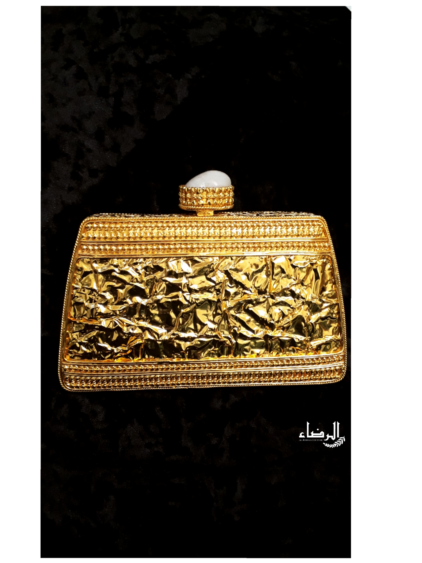 Red - Mother of Pearl Clutch