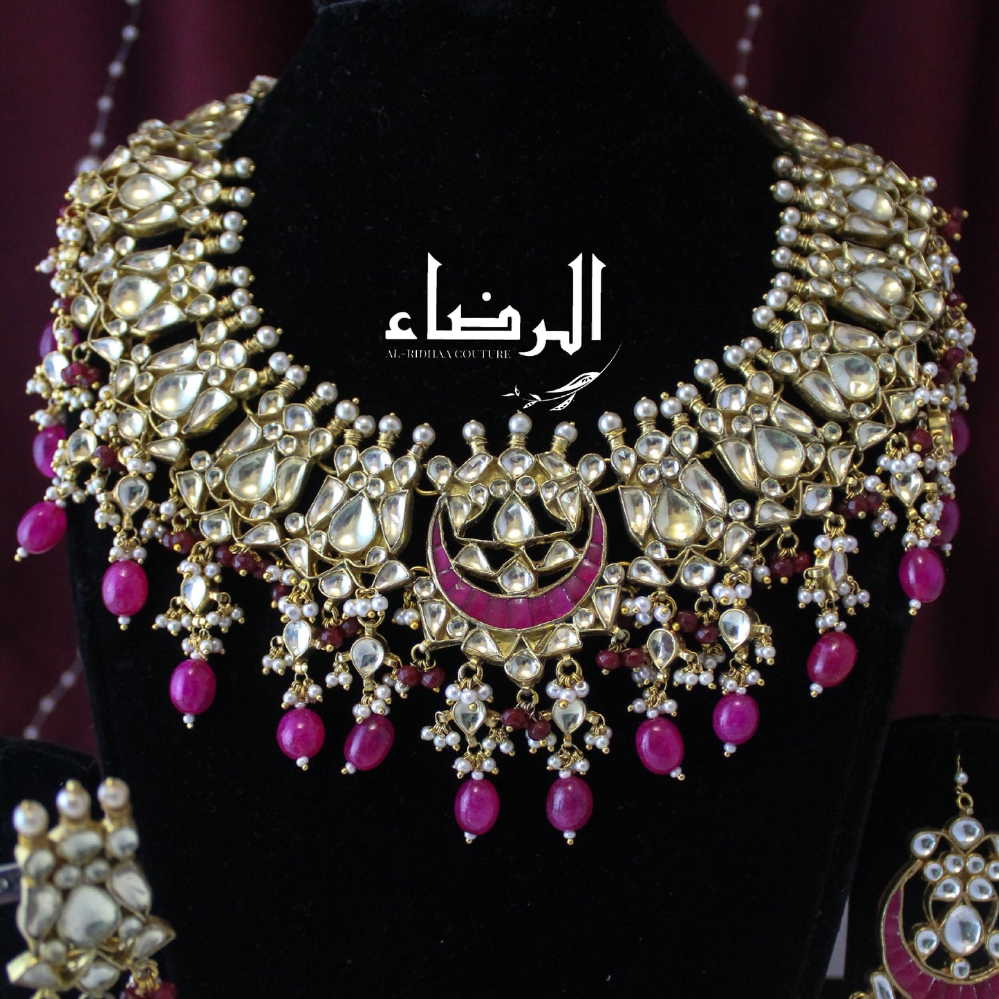 Saaimah - Pachi Kundan Set (Ruby)