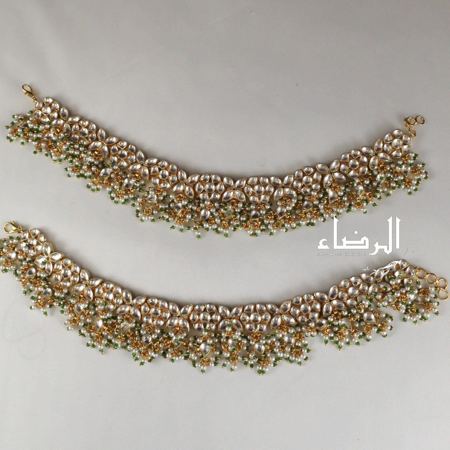 Johra - Pachi Kundan Anklets