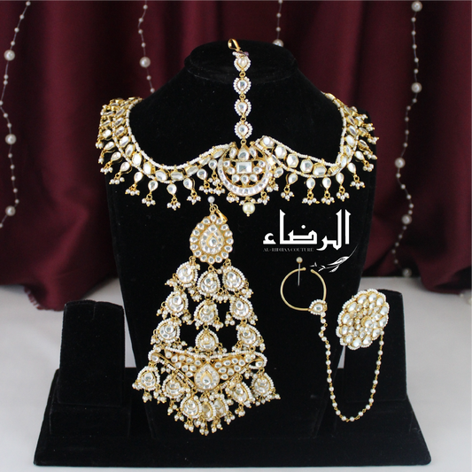 Jabeen - Pachi Kundan Jhoomar (white)