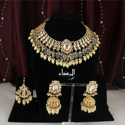 Saachi - Pachi Kundan Set