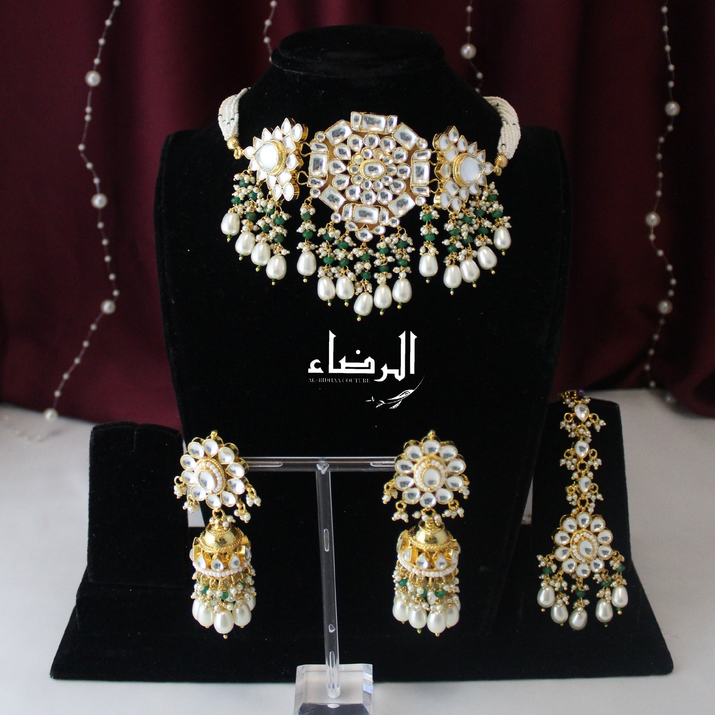 Lamisa - Pachi Kundan Set (Green)