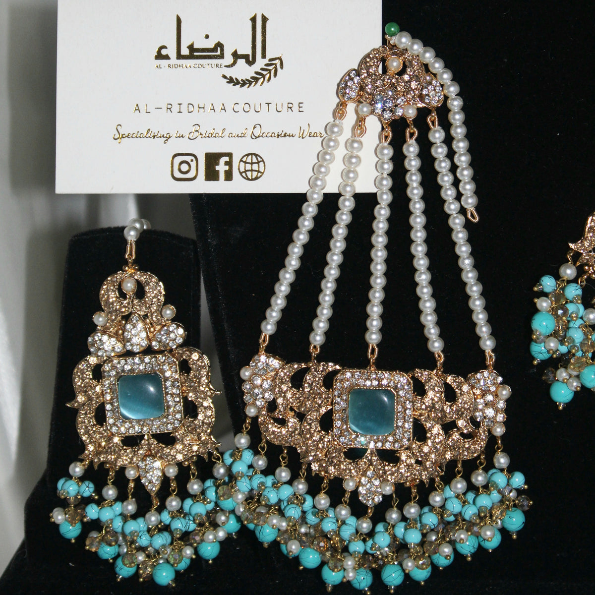Fariha - Choker Set (Teal)