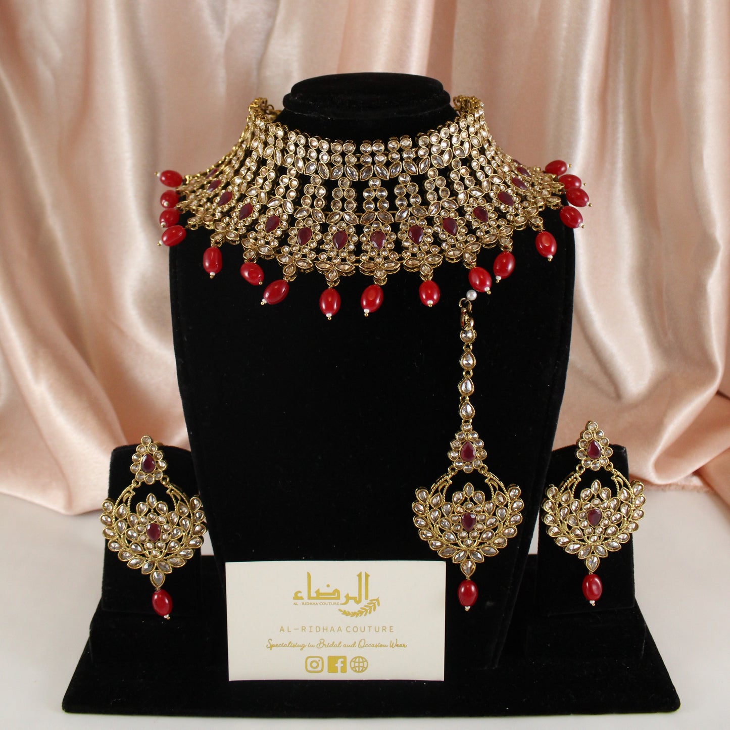 Ruksana - Bridal Set (maroon)