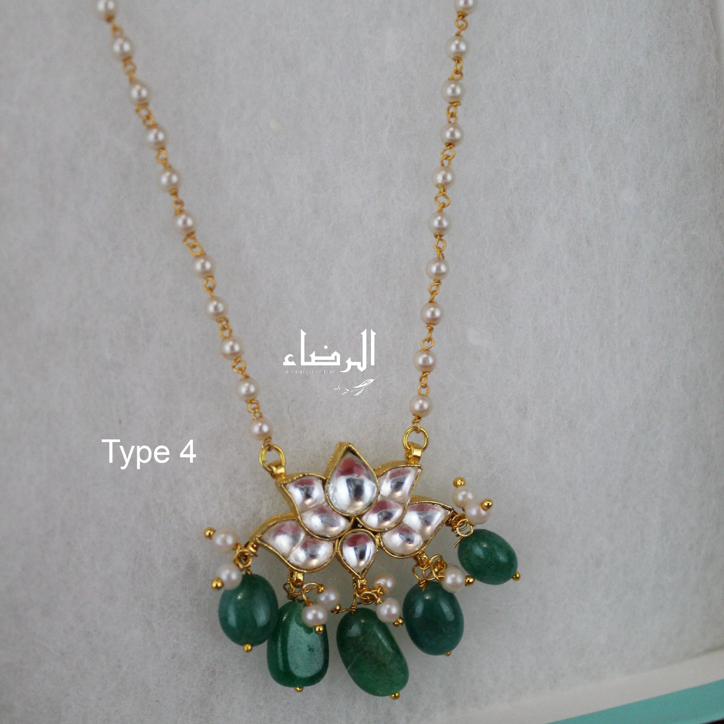 Lotus - Pachi Kundan Pendant