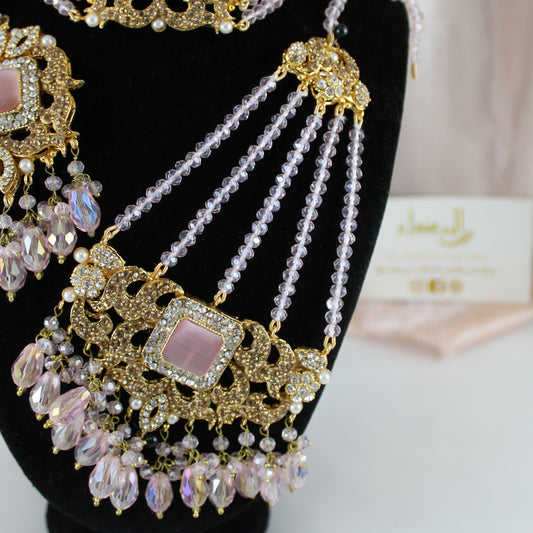 Fariha - Bridal Choker Set (Light Pink)