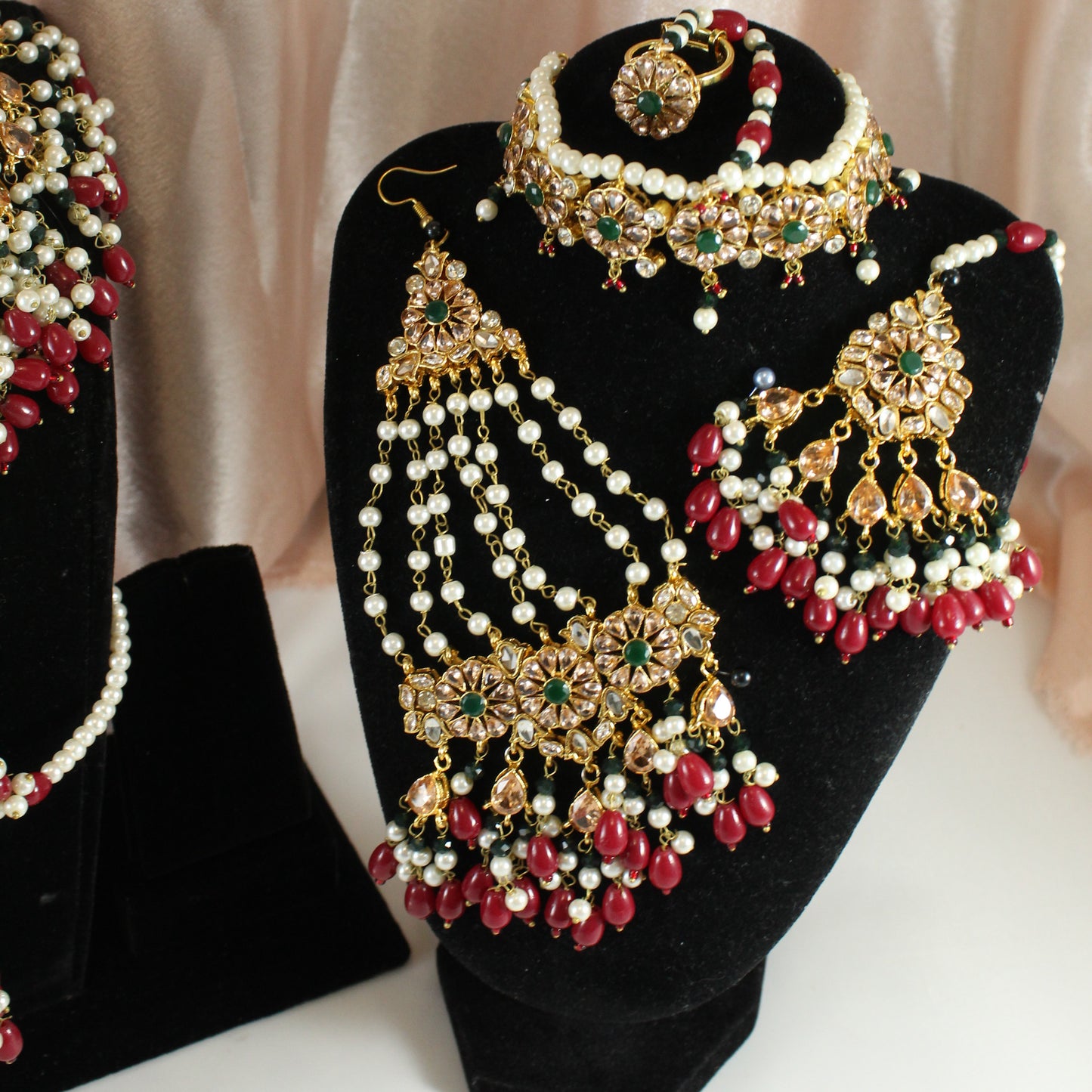 Amal - Bridal Set (Green dots)