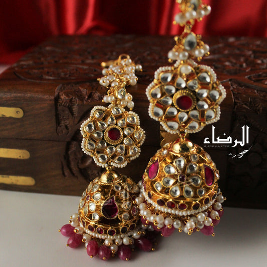 Oversized - Pachi Kundan Jhumke