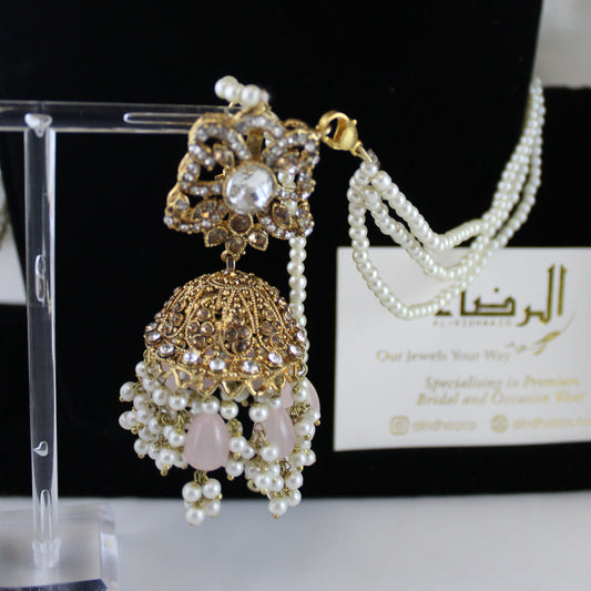 Buhayra - Double Choker Bridal Set (Pink)