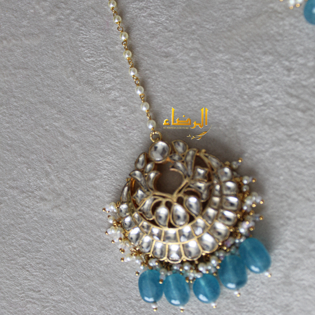 Padmavat - Pachi Kundan Set (Blue)
