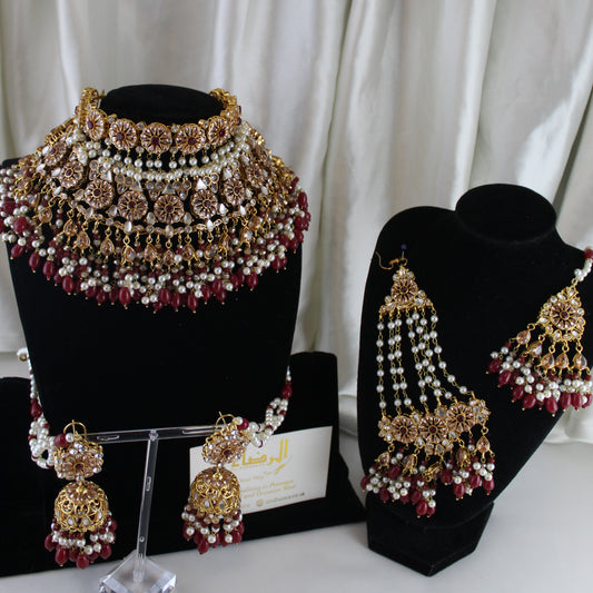 Hoorain - Bridal Set (Maroon)
