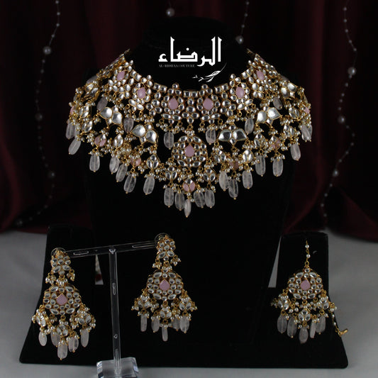 Mira - Pachi Kundan Set (Pink)