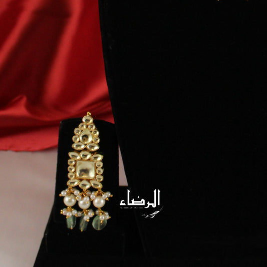 Neha - Pachi Kundan Set (Pastel Green)