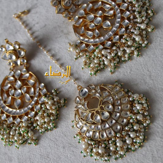 Padmavat - Pachi Kundan Set (Pearl)