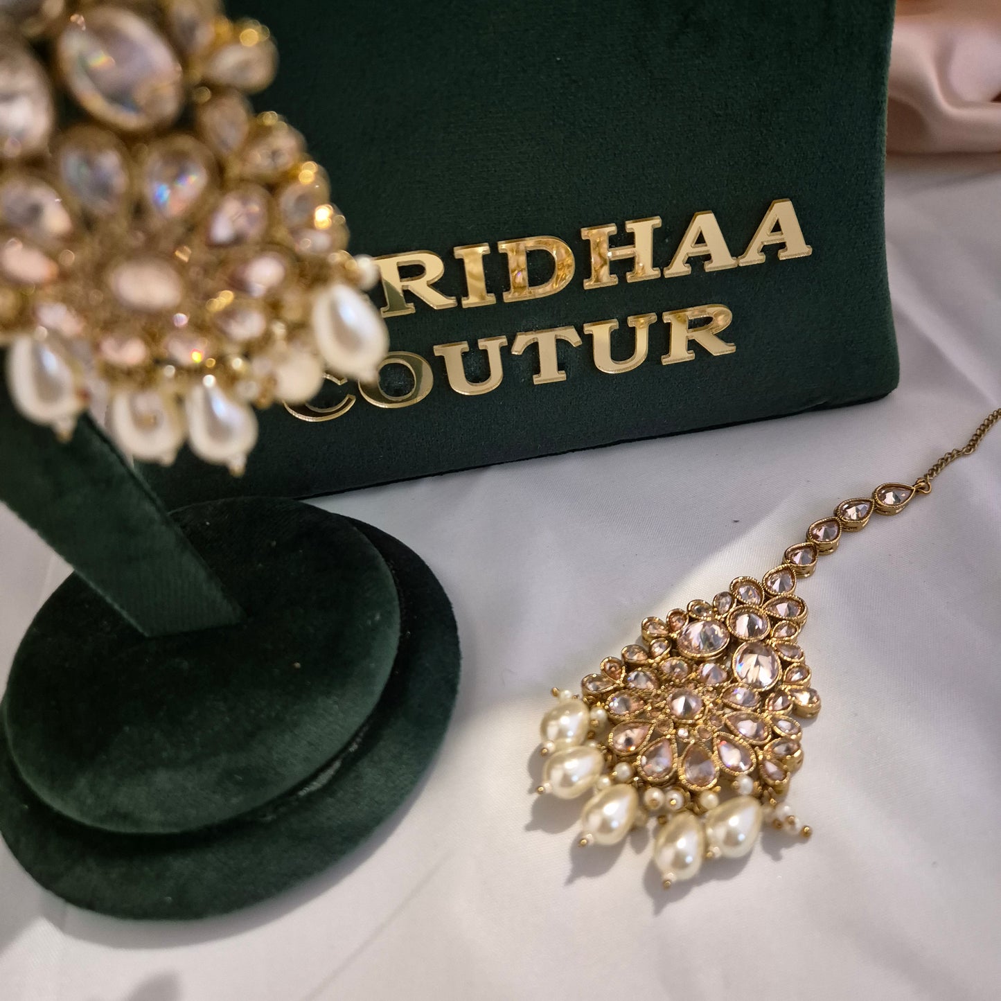 Salina - Bridal Necklace Set (Gold)