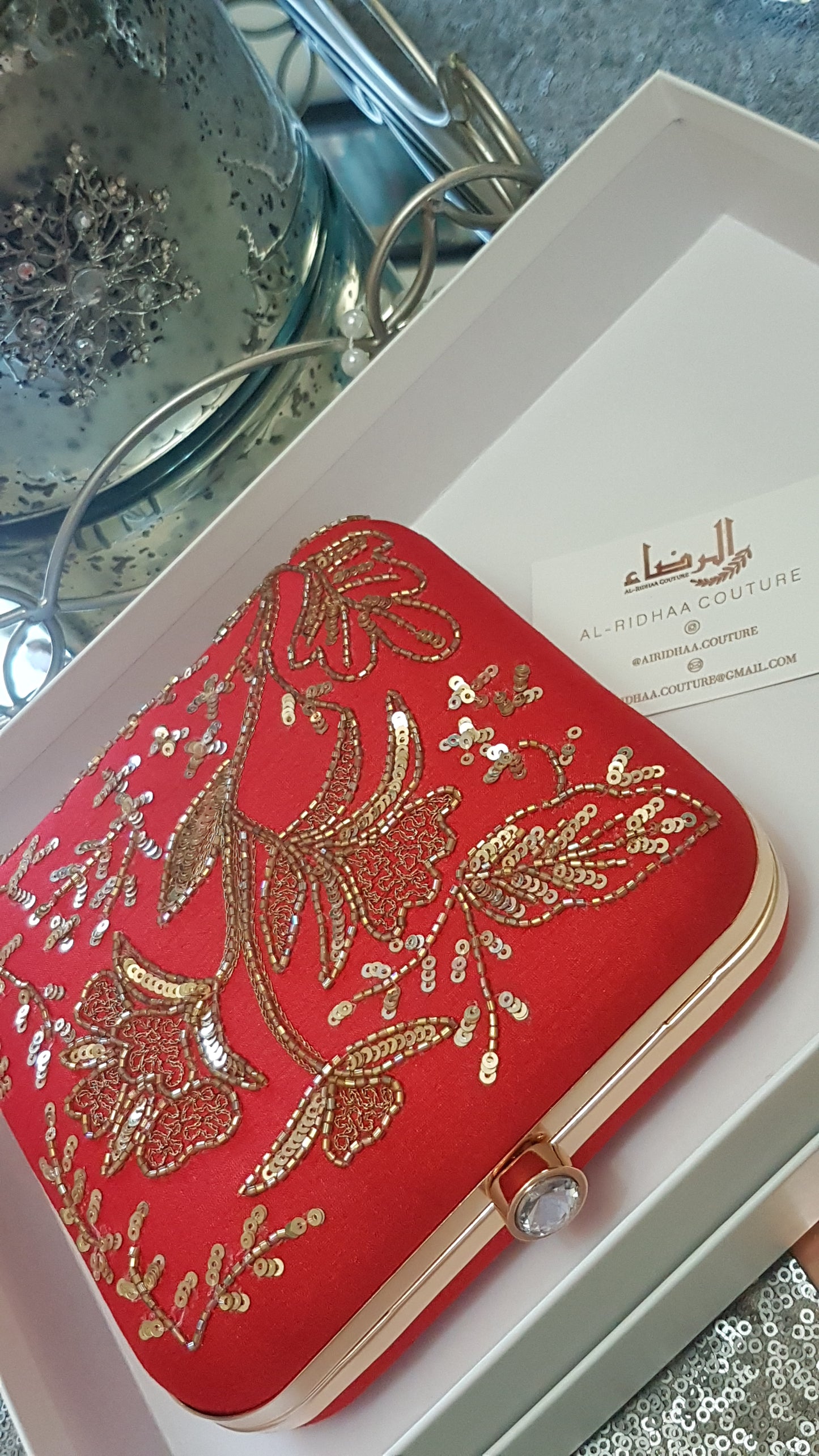 Alliya - Rose Silk Exclusive Clutch
