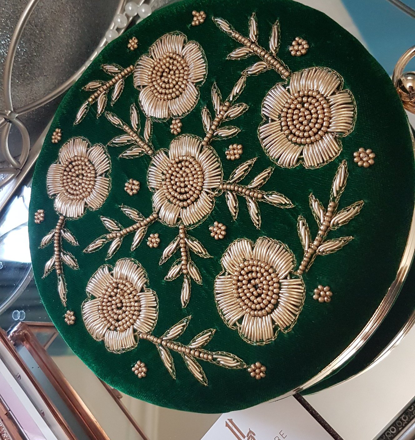Bride -  Velvet Personalised Clutch