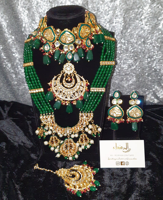 Nora - Green Necklace and Mala