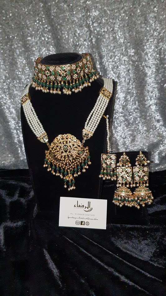 Teardrop - Choker and Mala Set