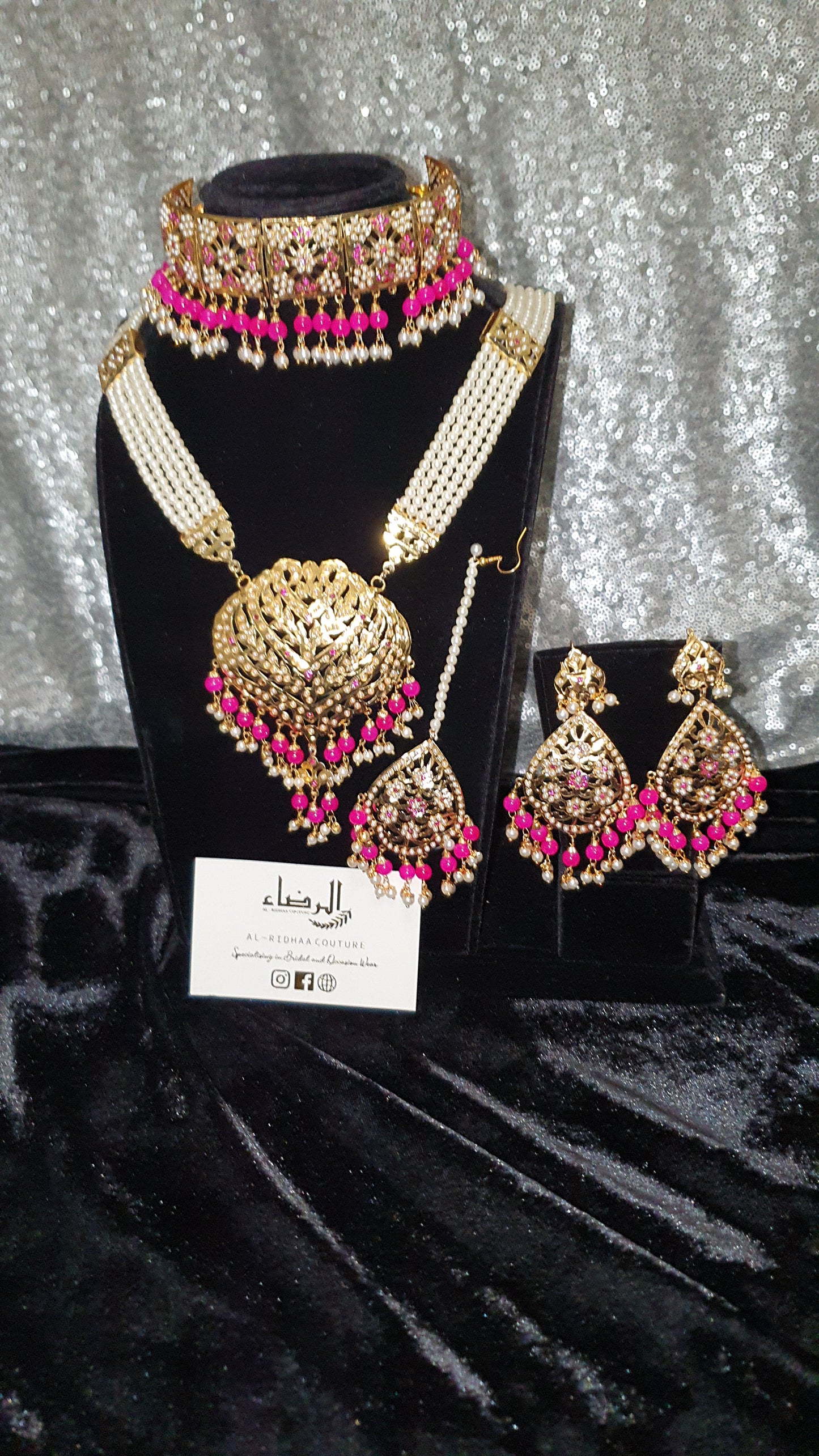 Teardrop - Choker and Mala Set