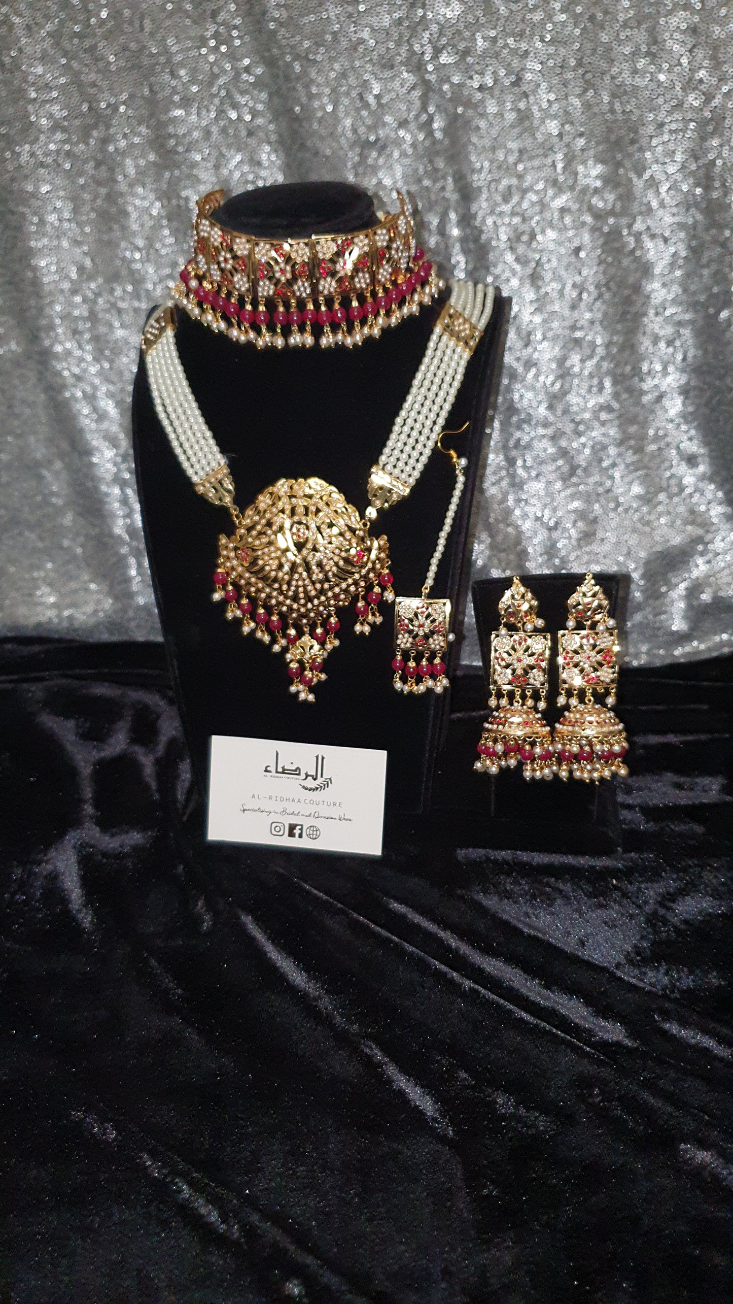 Teardrop - Choker and Mala Set