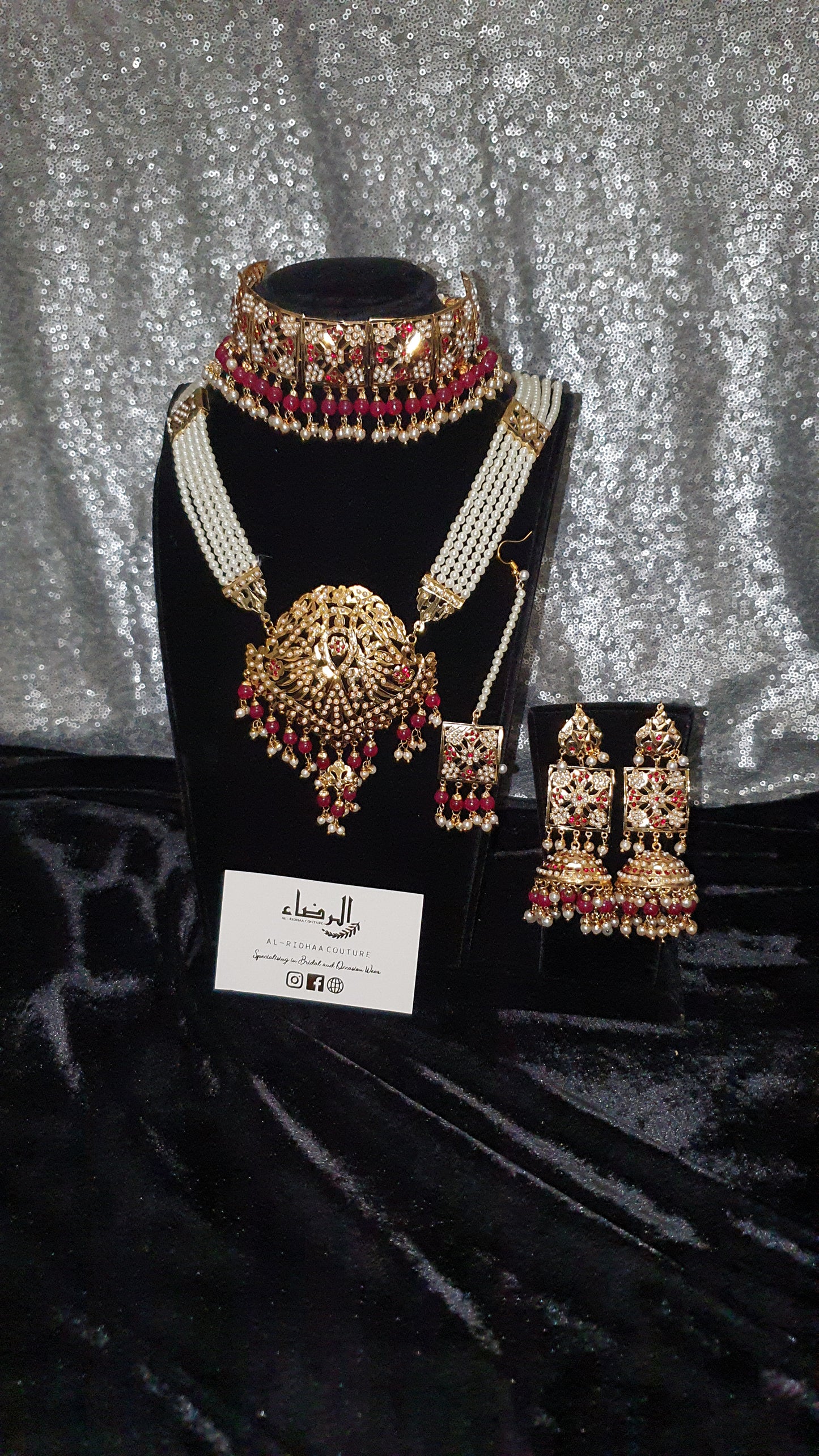 Teardrop - Choker and Mala Set