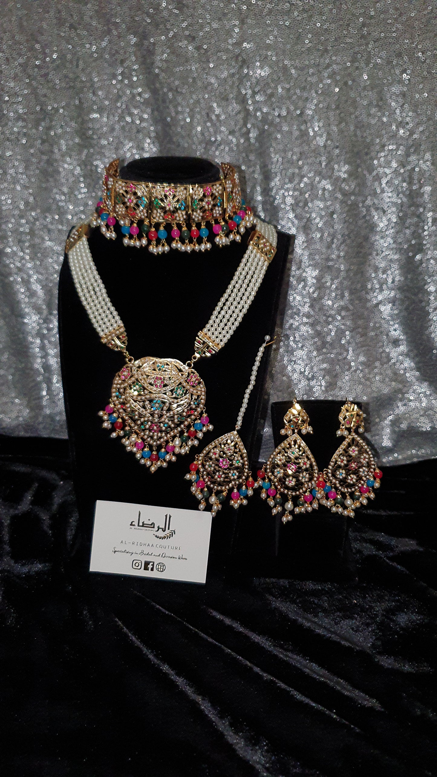 Teardrop - Choker and Mala Set