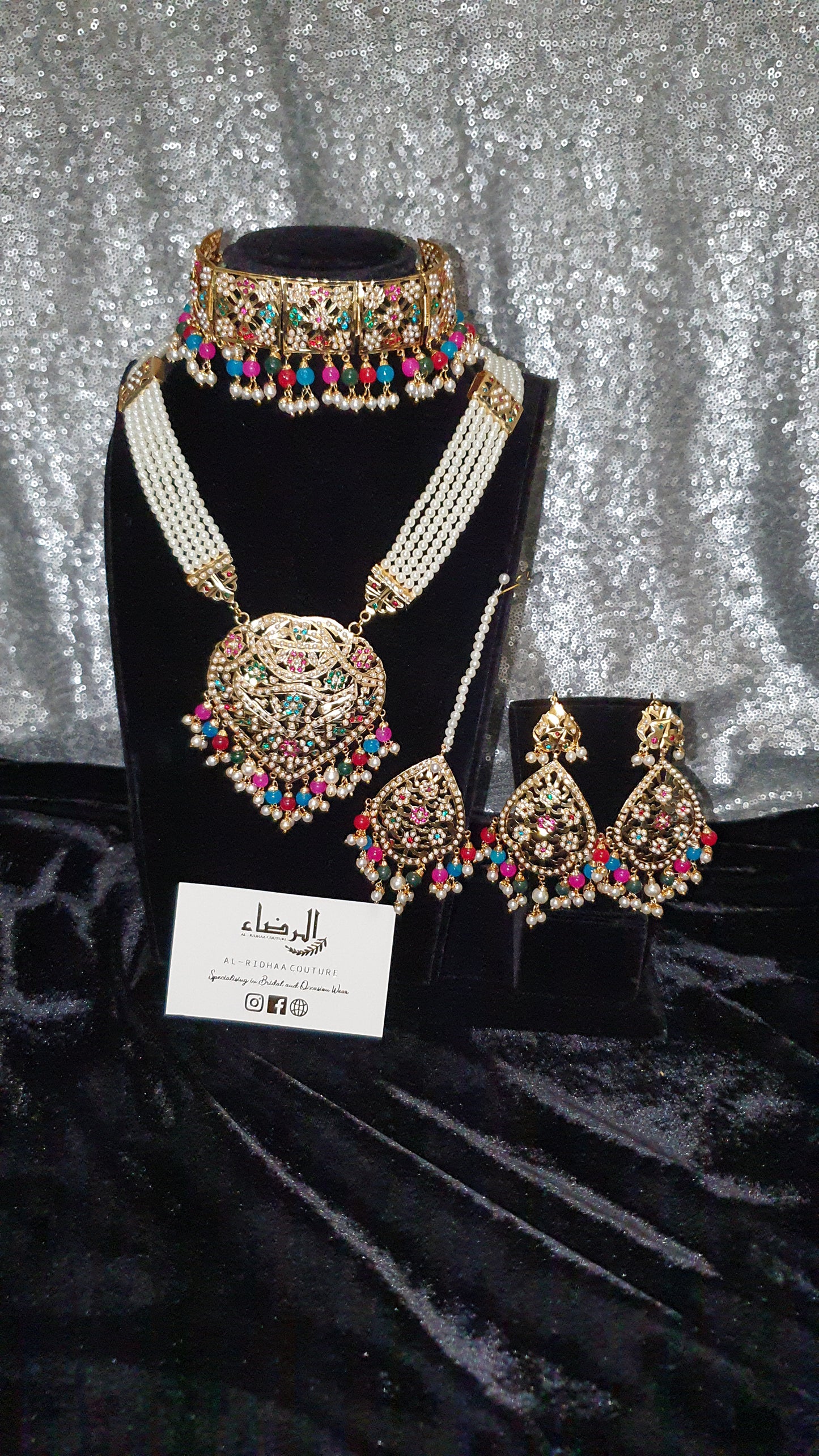 Teardrop - Choker and Mala Set