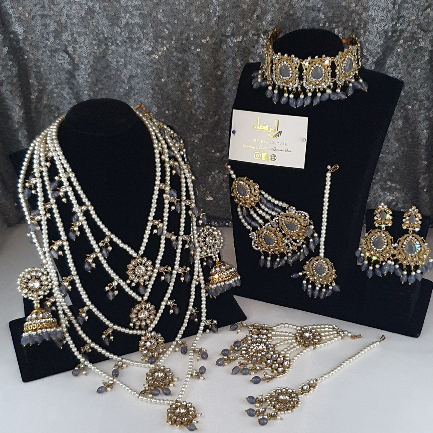 Saniya - Silver and Gold Choker Set