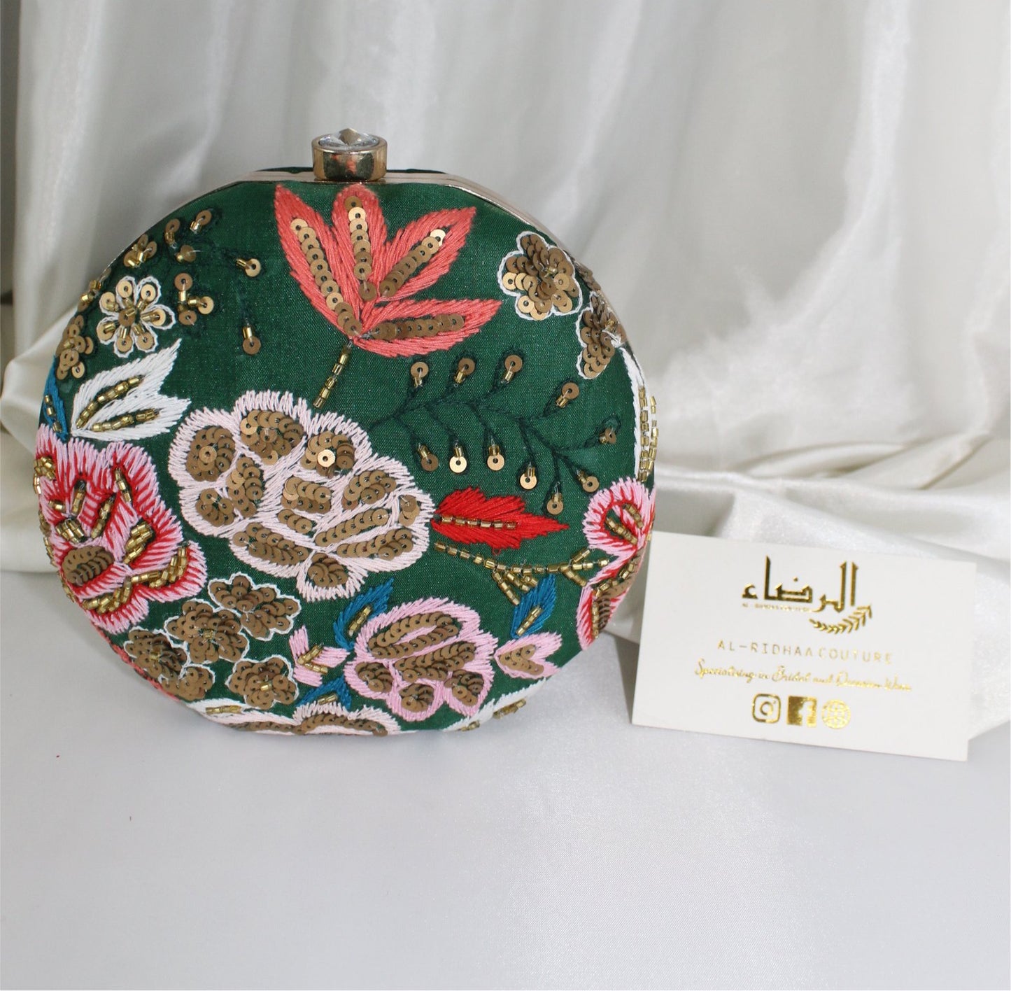 Amina - Rose Silk Exclusive Clutch