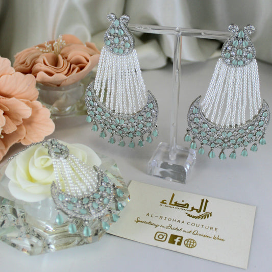 Eternity - Moon Beaded Earrings