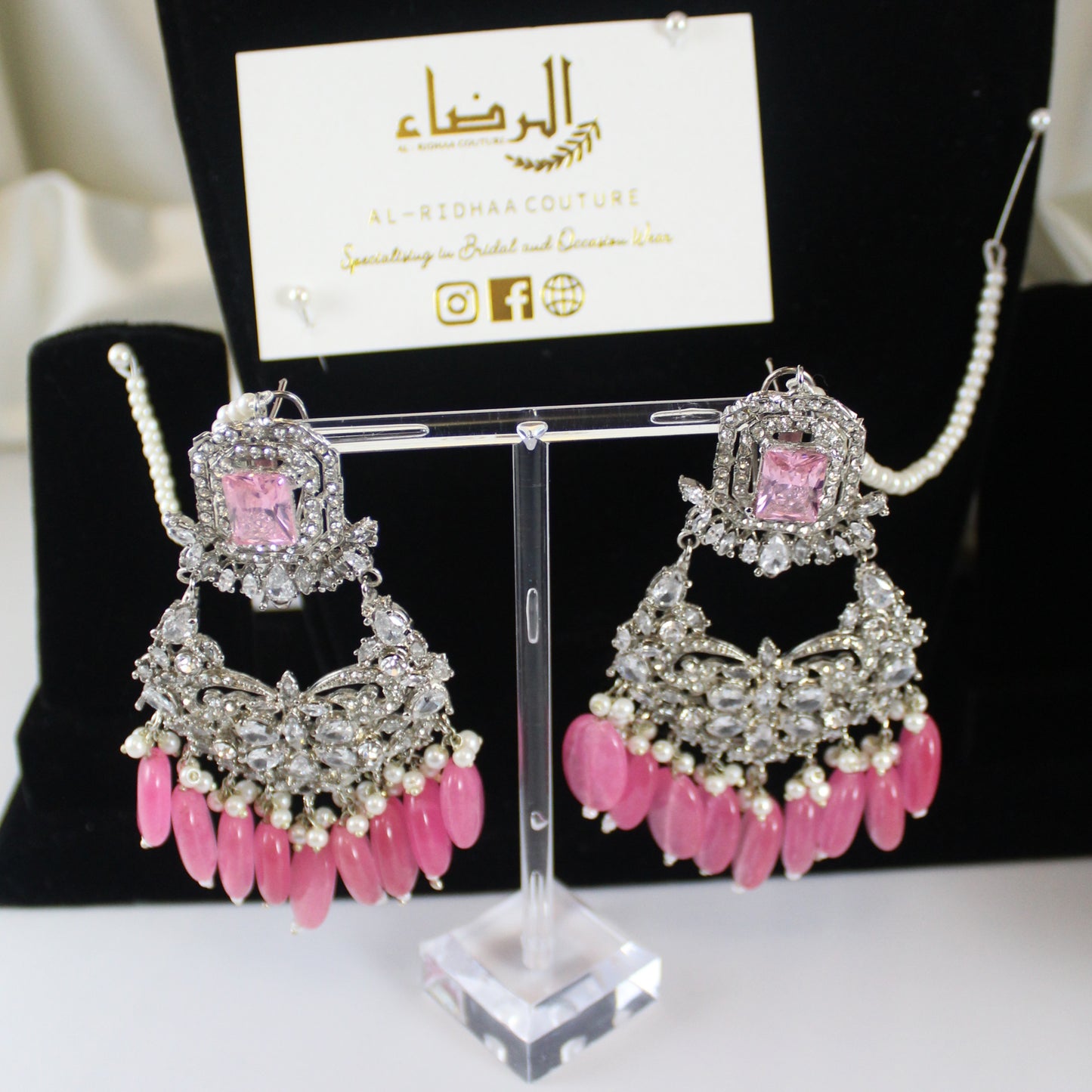 Aliza -   Choker Set [rose pink]