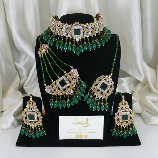 Fariha - Choker Set (Green)