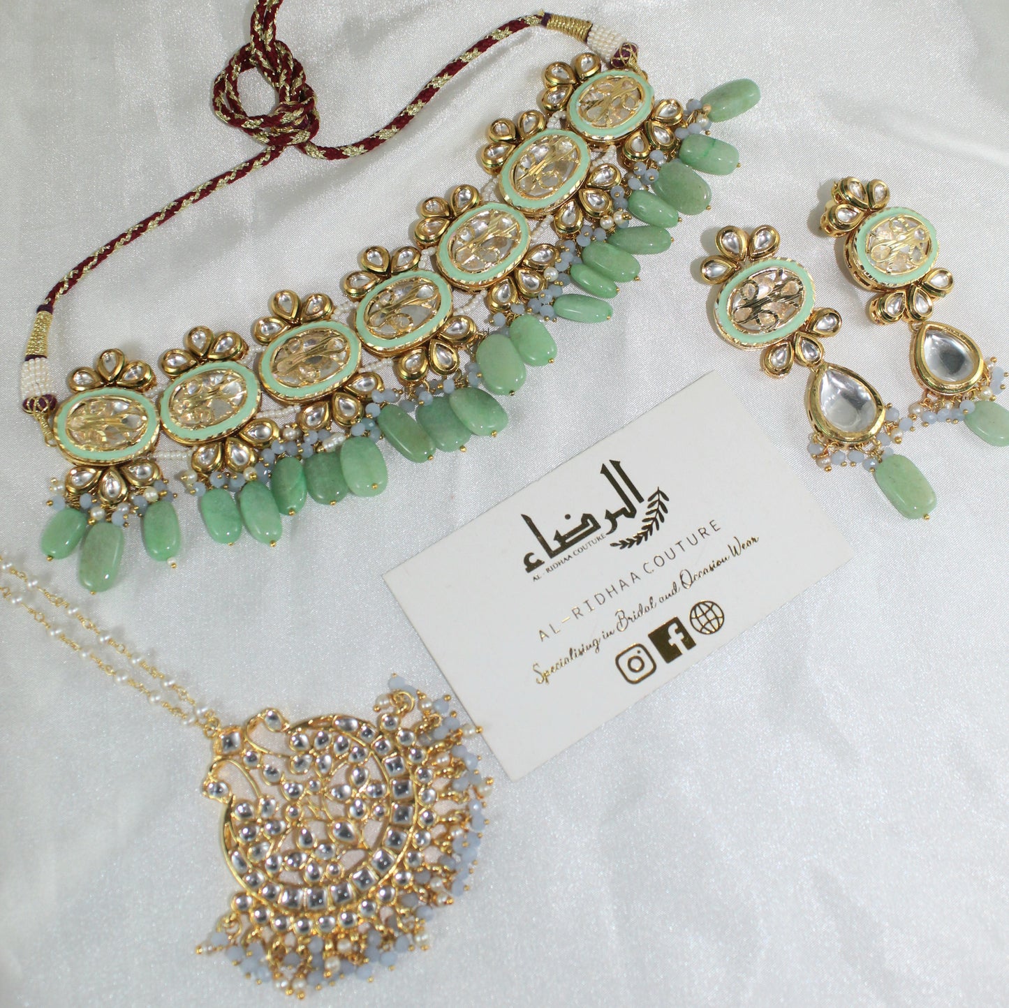 Nora - Pistachio Green Necklace