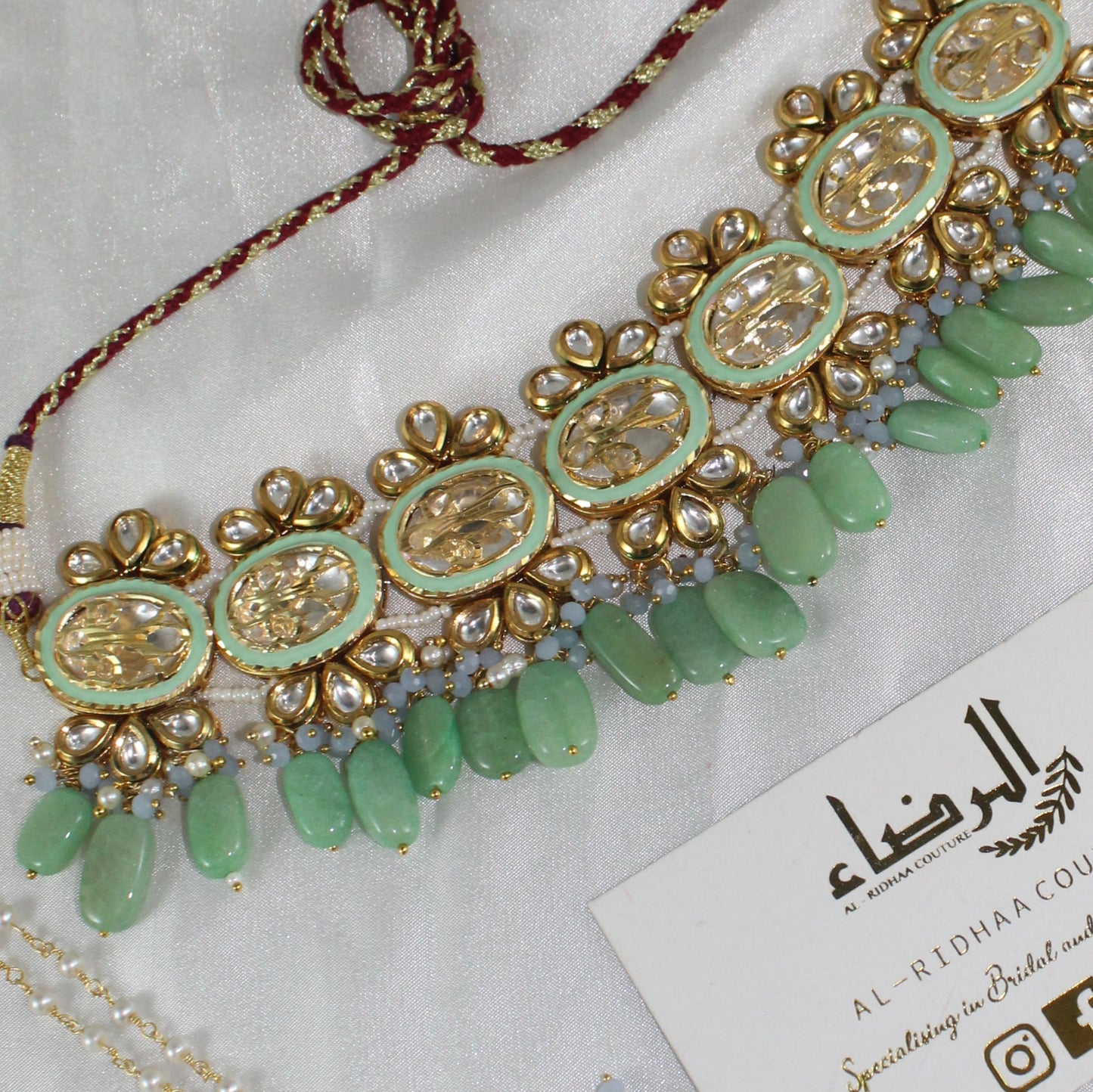 Nora - Pistachio Green Necklace