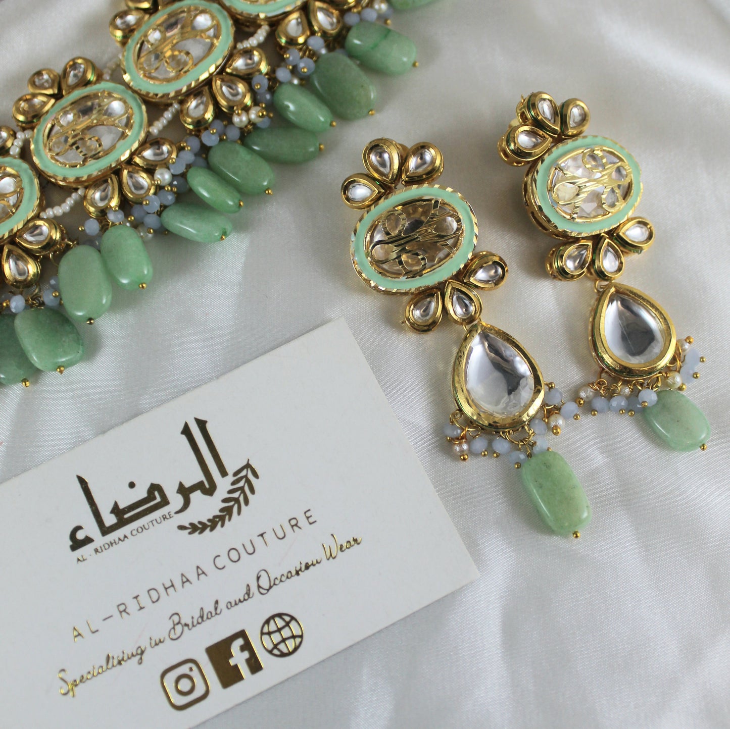 Nora - Pistachio Green Necklace