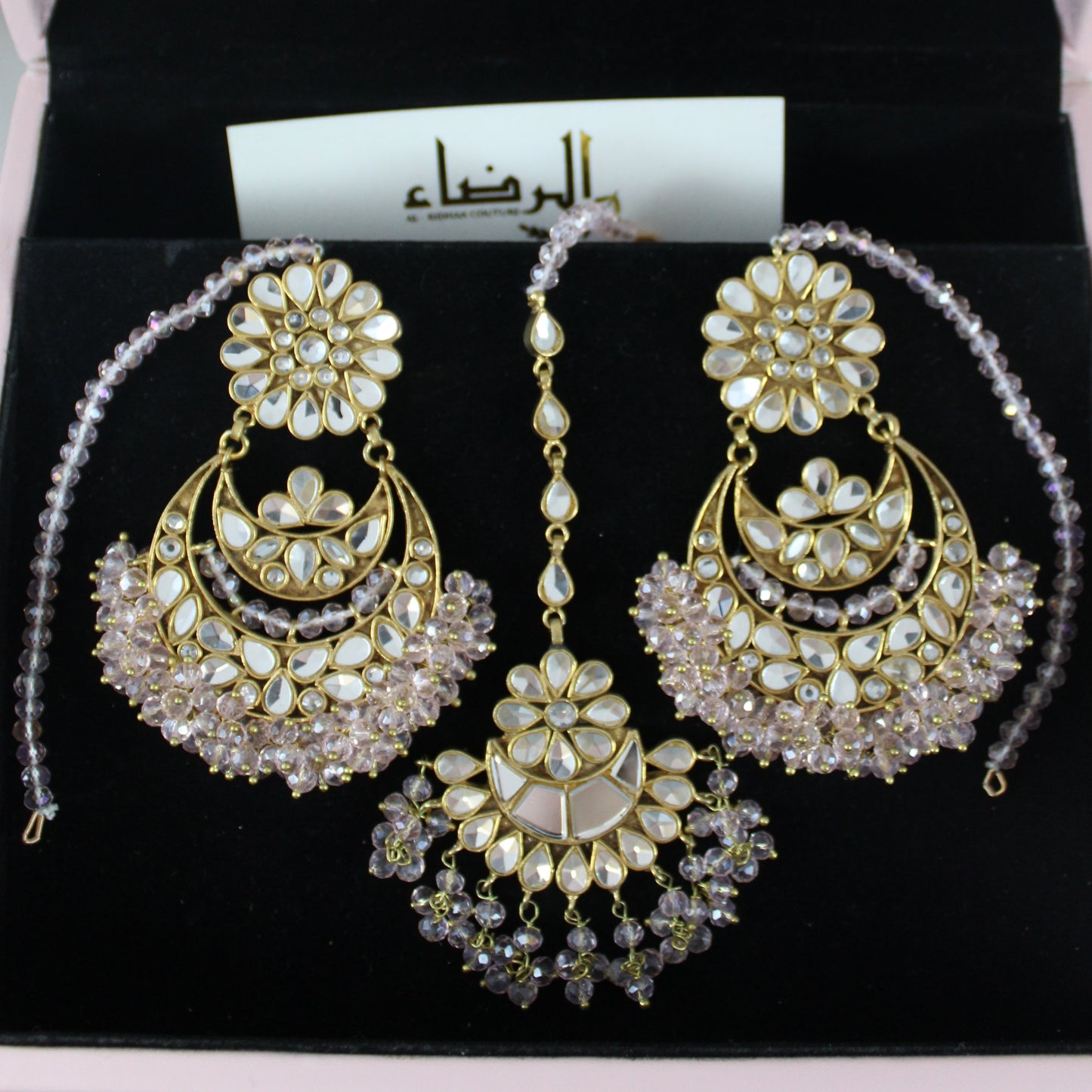 Jasmine - Full Earrings Set (Pink)