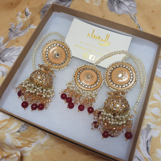Meenakari 2 colour Jhumke