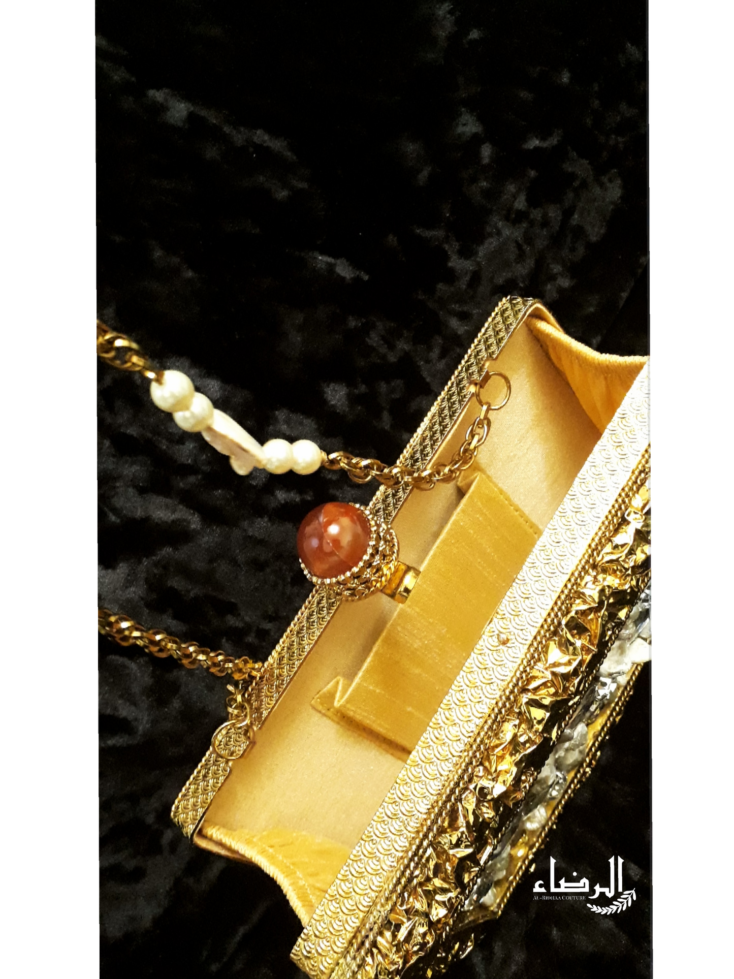 Mother of Pearl Clutch - Gold