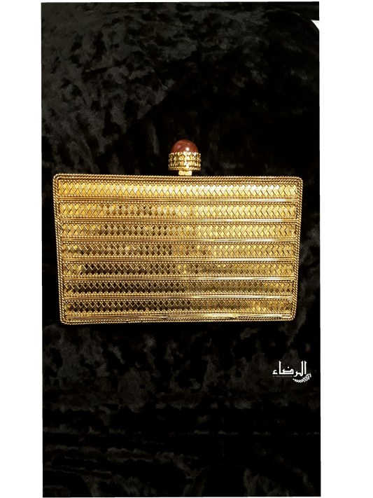 Mother of Pearl Clutch - Gold