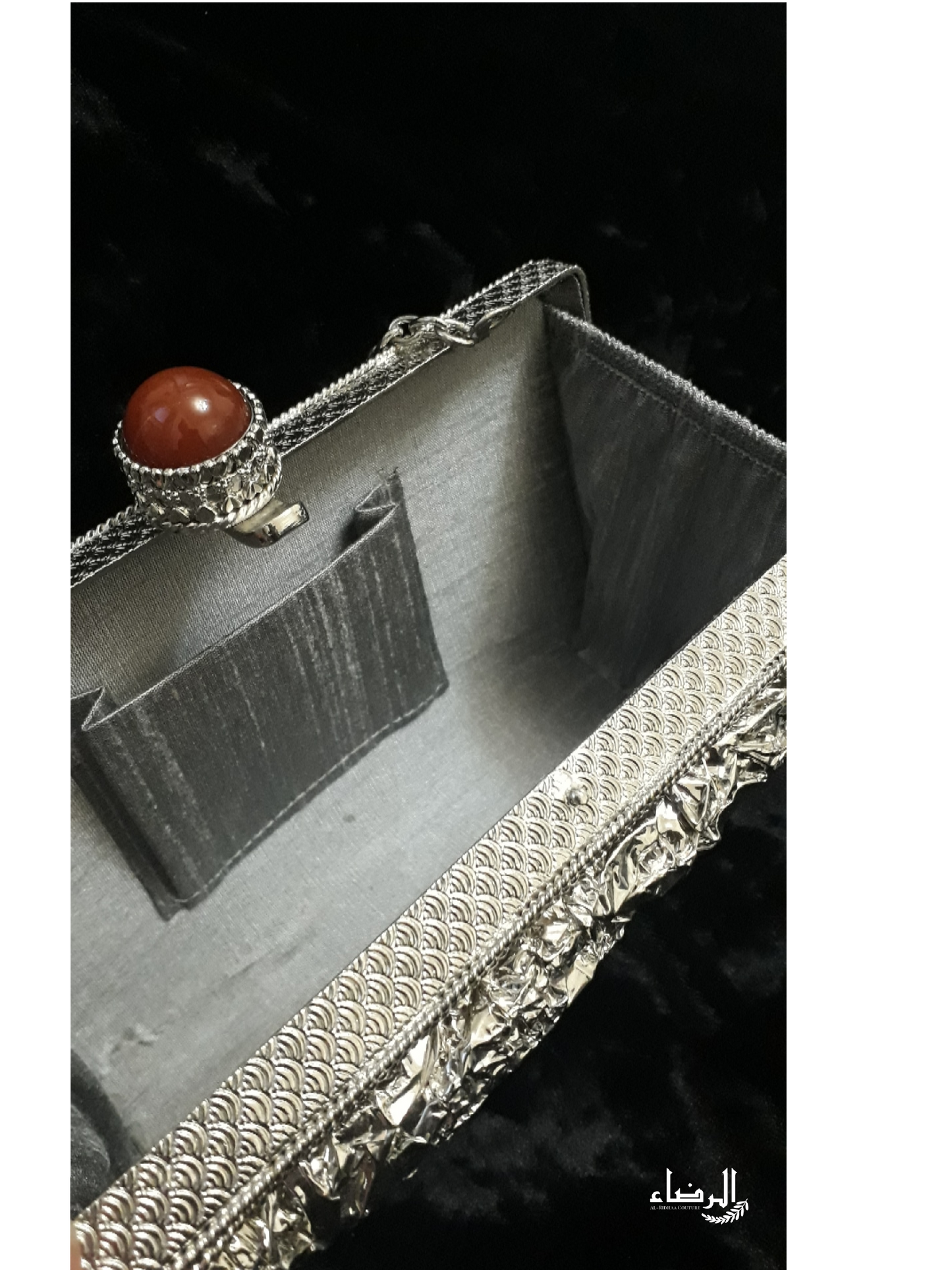 Mother of Pearl Clutch - Silver