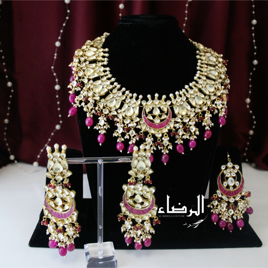 Saaimah - Pachi Kundan Set (Ruby)