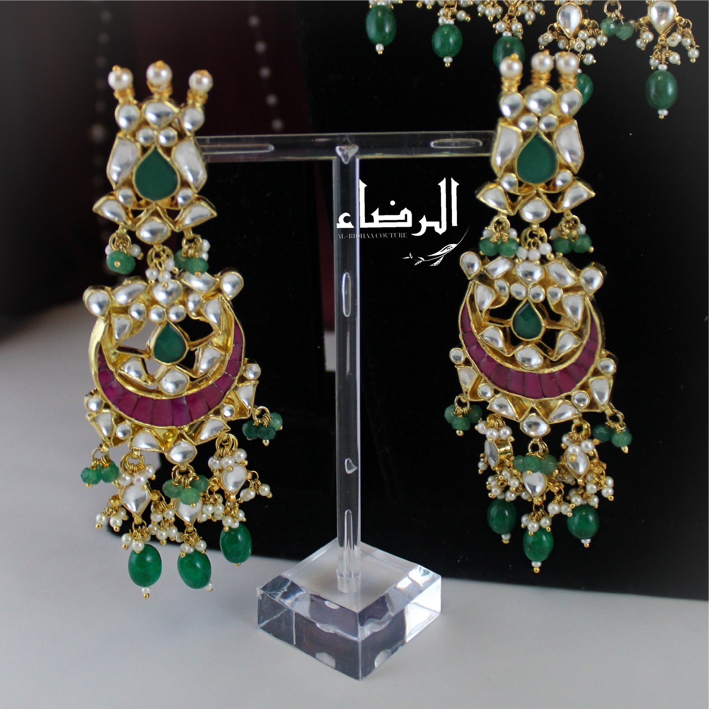 Saaimah - Pachi Kundan Set (Green)