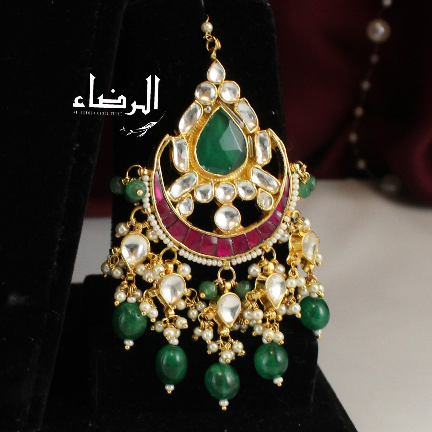 Saaimah - Pachi Kundan Set (Green)
