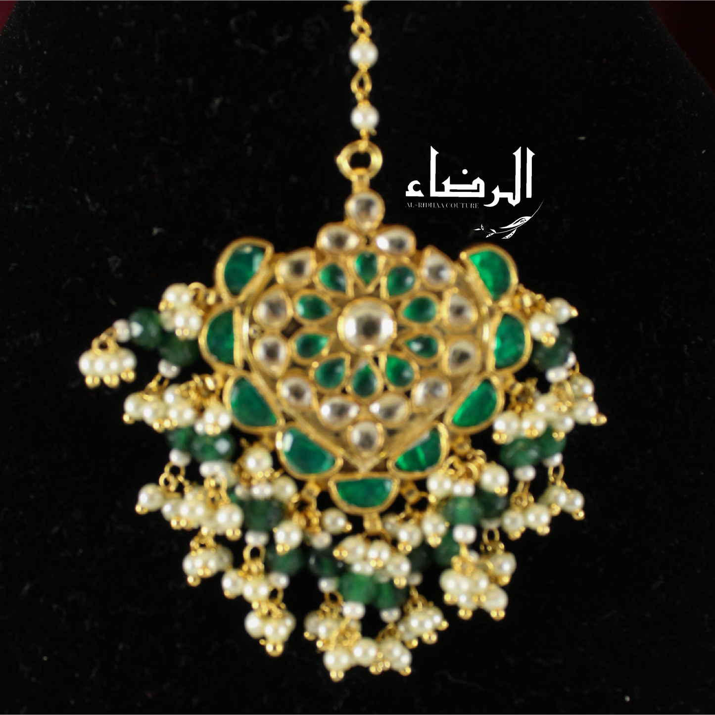 Pavan - Pachi Kundan Mala Set