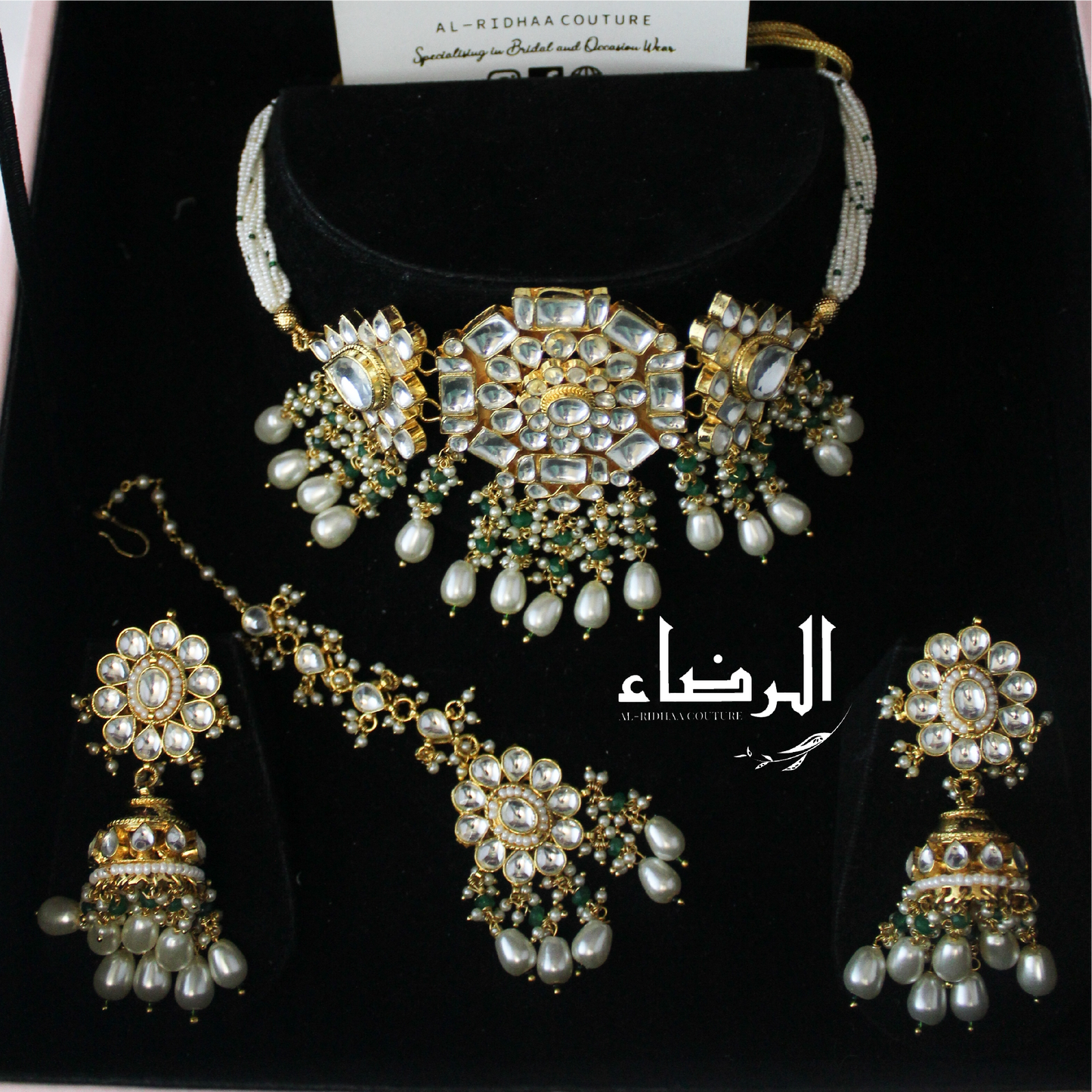 Lamisa - Pachi Kundan Set (Green)